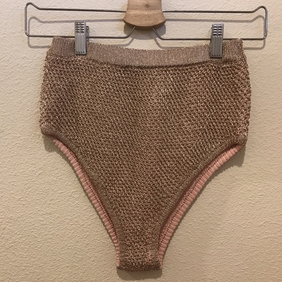 Nastygal Metallic RAVE bottoms HOT PANTS - Picture 2 of 4